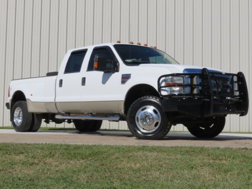 08 f350 lariat (6.4l) power-stroke fx4 2-owners carfax ranch-hand airbags htd tx