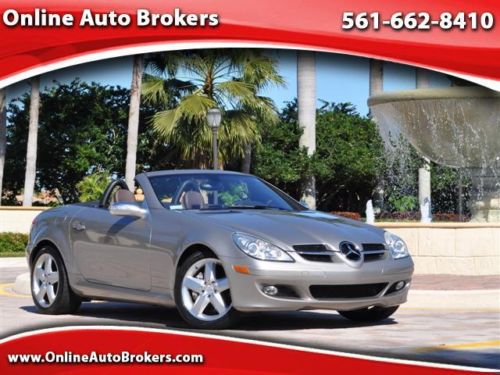 No reserve 2005 mercedes slk350, one owner, low miles, air scarf, florida carfax