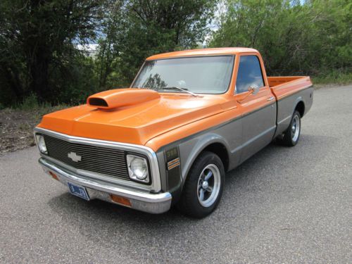 1970 chevrolet c10 pickup resto mod fleetside 2wd chevy truck hot rod awesome!!