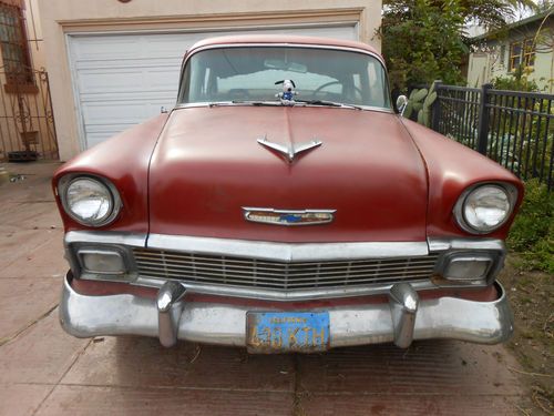 1956 chevy bel air 4 door california classic found after 15 years slumber
