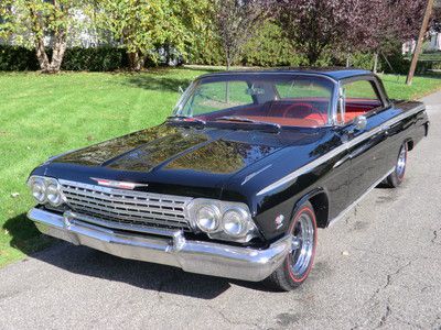 1962 chevrolet impala 409 coupe automatic laser straight paint red line tires
