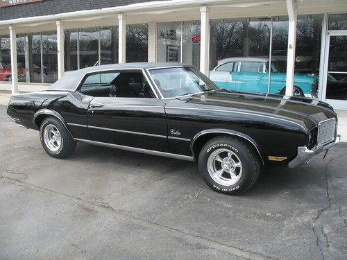 1972 oldsmobile cutlass tuxedo black matching numbers 350 with ac