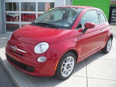 Fiat 500 convertible leather gas saver power top
