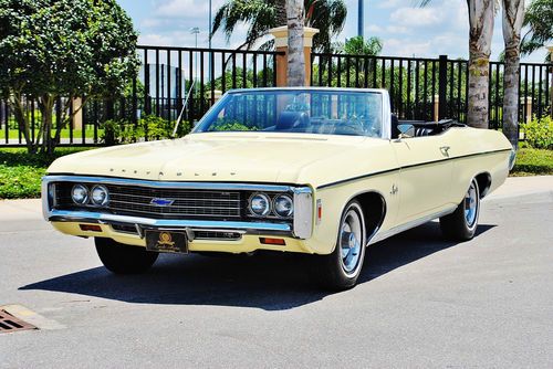 Simply beautiful 1969 chevrolet impala convertible 350 v-8 restored very clean