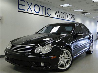2005 mercedes benz c55-amg blk/blk heated-sts amg-whls moonroof 362hp!!