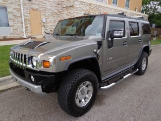 2008 hummer h2 4x4 6.2l vortec v8 auto bose rear dvd sunroof heated leather nice