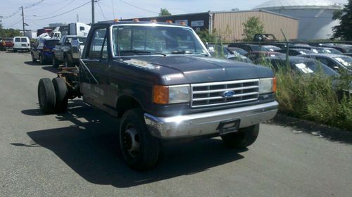 1991 ford super duty cab and chassis with pto and titlt back