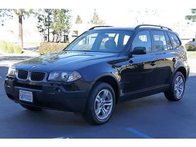 2004 bmw x3 awd 3.0l panoramic roof black htd seats leather cd