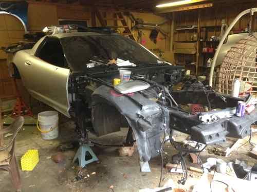 2002 chevrolet corvette z06 wrecked partially parted out rebuilt title