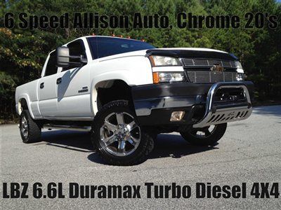One owner from ga lbz duramax diesel 4x4 6 speed allison auto lifted 20's lt