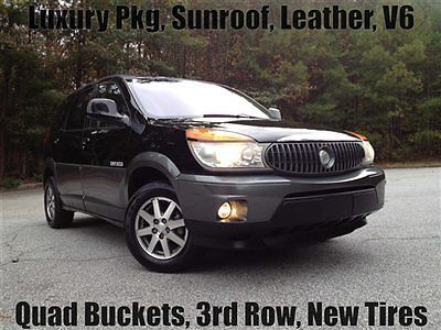 Luxury pk sunroof leather quad buckets third row new goodyear tires clean carfax