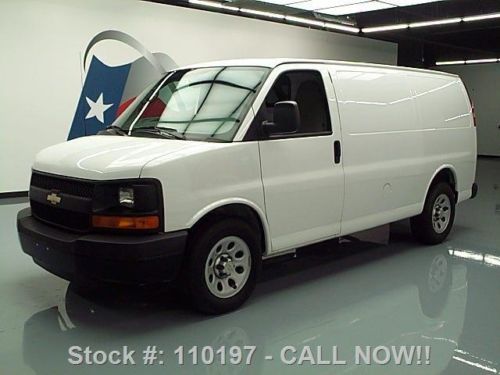 2012 chevy express cargo van v6 rear partition only 23k texas direct auto