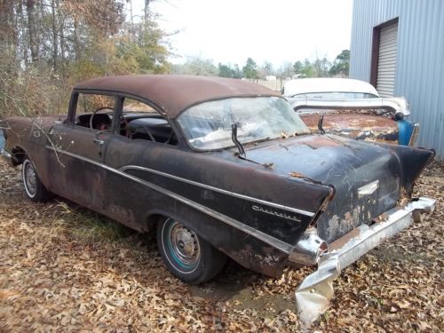 1957 chevy 210 2 dr sedan with factory fuel injection project car 55 56 150