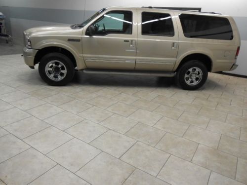 05 excursion limited 4x4 6.8l v10tv dvd leather heated seat carfax financetexas