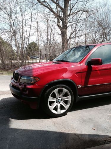 2006 bmw x5 4.8is imola red e53 navigation, panoramic roof, florida car