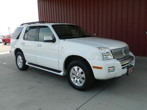 White v6 2wd 1-owner dvd tan leather seats tow pkg sat. radio