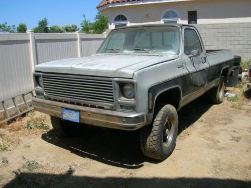 1979 chevy silverado long bed 4x4, project truck