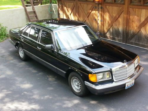 Mercedes benz 500sel &#034;one owner&#034; black &amp; tan loaded