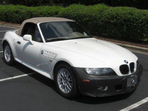 2000 bmw z3 roadster sport car convertible coupe 2door white manual low miles