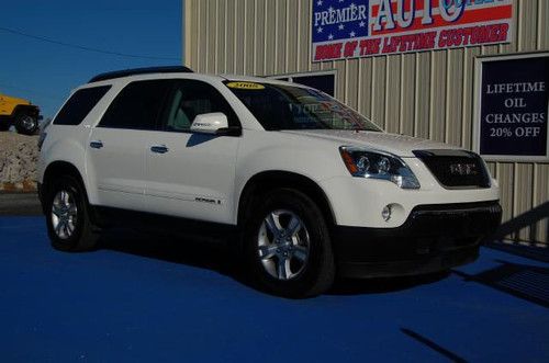 08 acadia heated leather seats 3rd third row 8 passenger tow package bose sound
