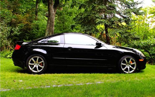 Black 2004 infiniti g35 coupe premium sport package one owner low miles