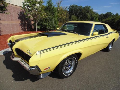 1970 mercury cougar eliminator 19 factory options competion yellow 1 of 1
