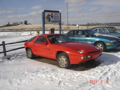Red  front engine v-8, posi tracttion rwd,  body excellent no rust