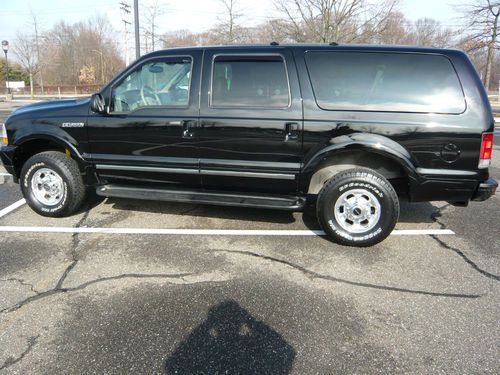 2004 ford excursion limited sport utility 4-door 6.8l black/tan leather dvd