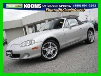2004 convertible mazda miata wow look at those miles!! 5 speed manuel! 1 owner!!