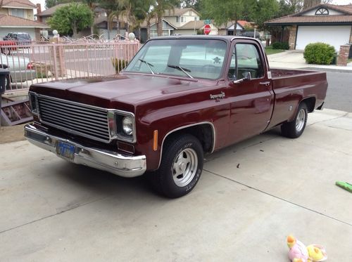 Rare 1974 chevy super 10 new 350 5.7l v8, 1/2 ton truck new eng and carb, wow!!!
