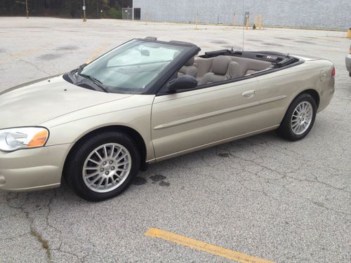 2005 chrysler sebring convertible top low miles leather loaded one owner