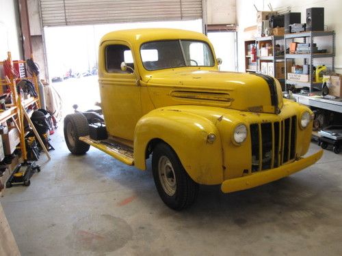 1947 1/2 ton ford pickup, restoration or rat rod project