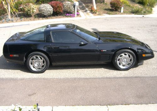 1991 chevrolet corvette zr-1 5.7l lt5 zr1 black on black 6-speed stick-excellent