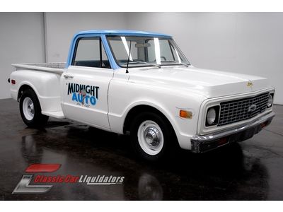 1972 chevrolet step side pickup 350 v8 4 speed manual have to see this one