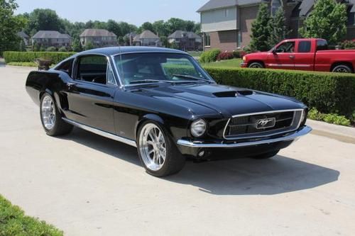 1967 mustang fastback restomod black beauty wow 5 speed hot show car