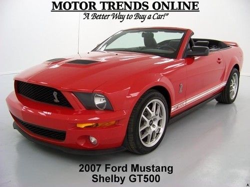 Shelby gt500 gt 500 convertible sync supercharged 2007 ford mustang only 2k