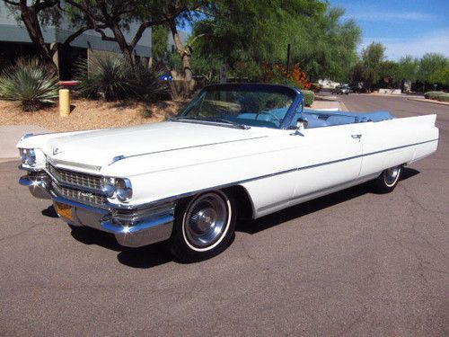 1963 cadillac deville convertible - 390ci - loaded - factory a/c - clean car!!