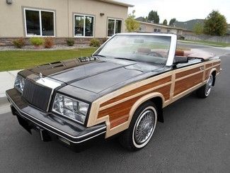 Black brown leather convertible clean 2 owner wood 2 door automatic all original