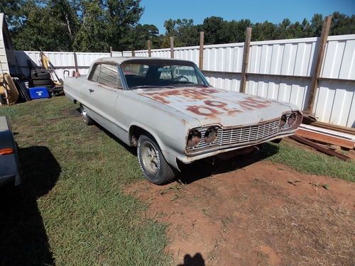 1964 chevrolet impala sport coupe not ss great solid project car