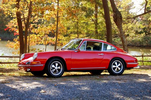 1968 guards red porsche 912 coupe