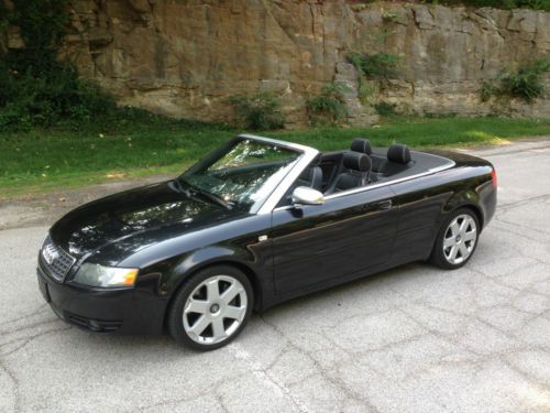 Audi s4 convertible all records accident free very nice free shipping to you!