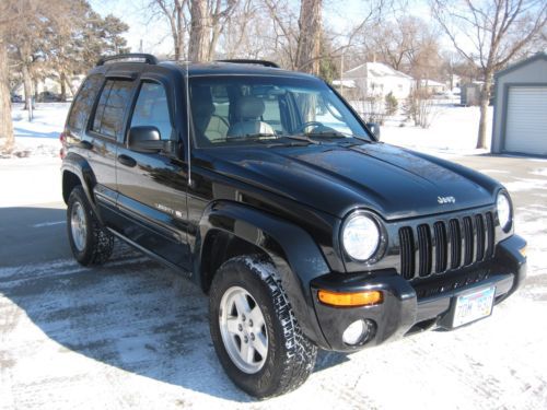 2002 jeep liberty limited 4x4 automatic - loaded - 96,000 miles - black