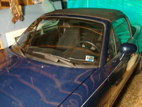 1997 mazda miata mx5 blue, nice condition, low mileage, 2 owners, clean carfax,
