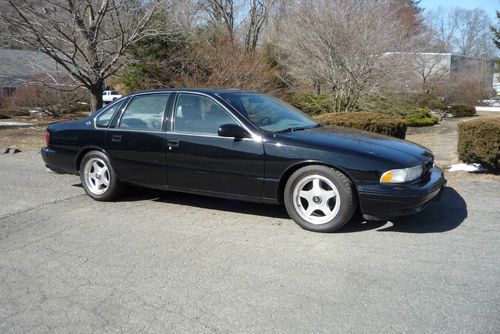 1995 impala ss  no reserve!! black with gray leather lt1 runs great do not miss