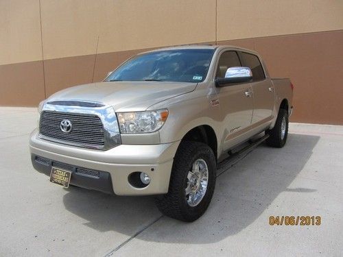 2008 toyota tundra~limited~crewmax~4x4~lifted~nav~rcam~htd lea~20s~roof~extras