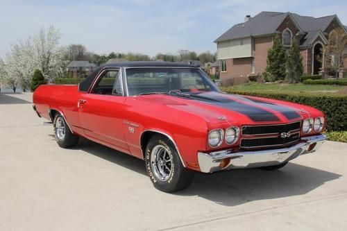 1970 chevy el camino ss 396 4 speed numbers matching frame off awesome