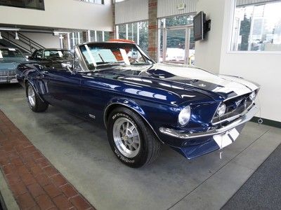 1967 ford mustang gta "s"-code convertible dual-quad 390 &amp; power top ! stunning