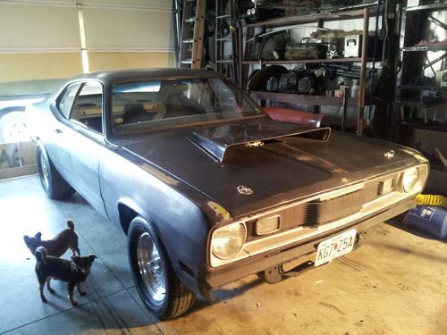 71 plymouth duster 340 car now a big block, 451 stroker, 727 auto, 742 8 3/4