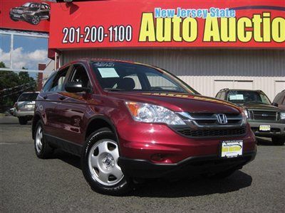 2010 honda cr-v lx 4wd awd carfax certified w/service rec low miles low reserve