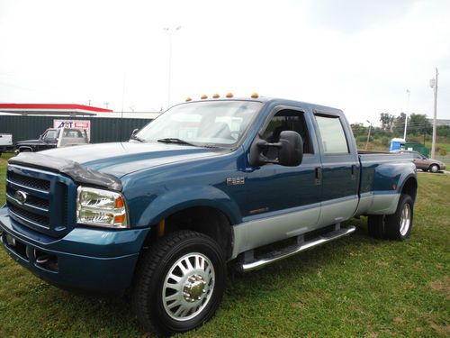 2002 ford f350 crew cab dually 4x4 7.3 6spd manual and super sharp